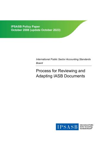 Process For Reviewing And Adapting IASB Documents | IPSASB