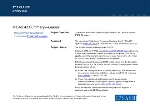 IPSAS 43, Leases | IPSASB